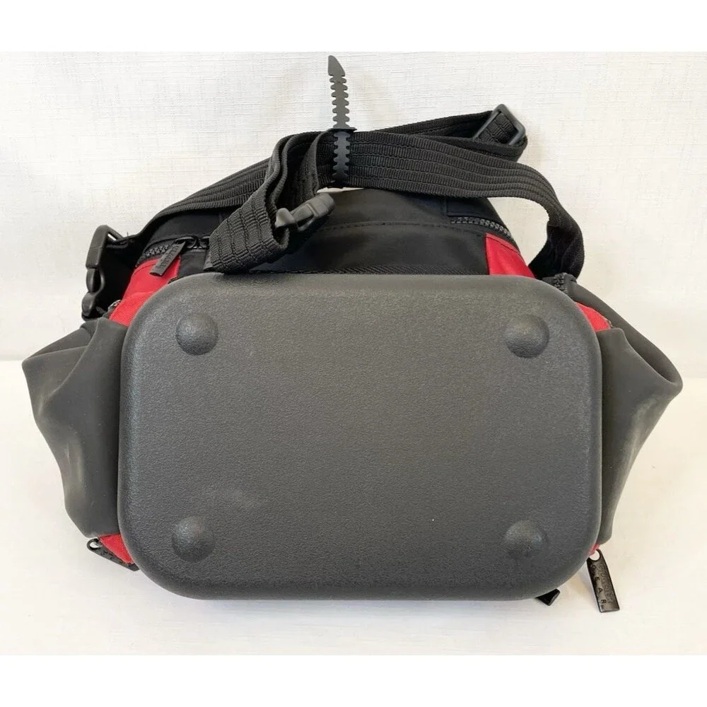 NEW Glacier Gear Insulated Cooler Bag Zippers Strap 4 Compartments Red Outdoors